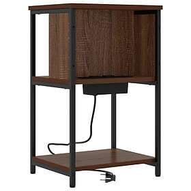 vidaXL Nightstand Brown Oak 38x31x61cm 859459