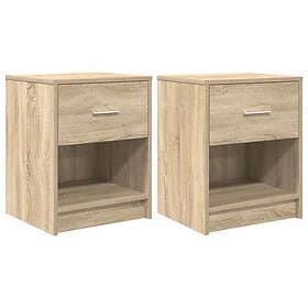 vidaXL Nightstand With Drawer Sonoma Oak 40x34x50cm 858772