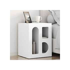 vidaXL Nightstand White 40x35x50cm 891244