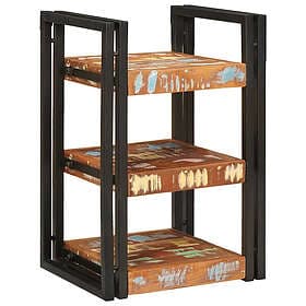 vidaXL Nightstand Brown and Black 38x33x58cm Solid Reclaimed Wood 4016732