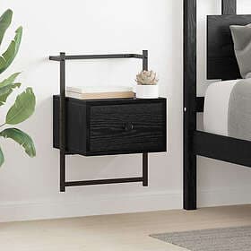 vidaXL Nightstand Black Oak 35x30x51cm Constructed Wood 882168