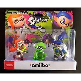 Nintendo Amiibo Splatoon Inkling Girl Squid Boy Triple Pack