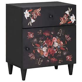 vidaXL Nightstand Multicolour Design 50x33x60cm Solid Mango Wood 4018708