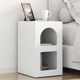 vidaXL Nightstand White 29.5 x 35 x 50 cm 891225