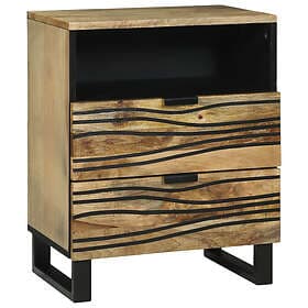 vidaXL 4017946 Nightstand With Drawer 50 x 33 x 62 cm