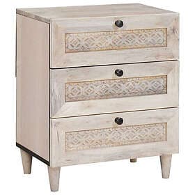 vidaXL 4018125 Nightstand With Drawer 50x33x62cm