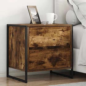 vidaXL 886683 Bedside Table With Drawer
