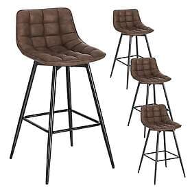 Woltu Set of 4 Bar Stools BH249br-4
