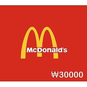 McDonalds Gift Card ₩30000 KR