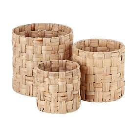 Dixie Lily cylinder panama Storage Box 3-pack