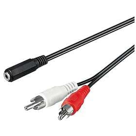 Goobay 3.5mm - 2RCA F-M 1.4m