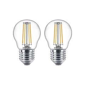 Philips 929001890557 Classic Mini-ball E27 P45 2700K 4.3W 2-pack