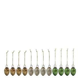 House Doctor Påskägg påskpynt i glas 12pcs