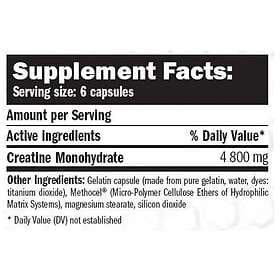 Amix Monohydrate Creatine Capsules 750mg 220 Capsules