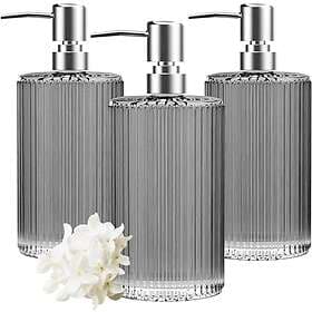 HIYAA Glass 3P-Grey Soap Dispenser
