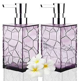 HIYAA Acrylic Purple - Acrylic Soap Dispenser