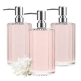 HIYAA Glass 3P-Pink Soap Dispenser