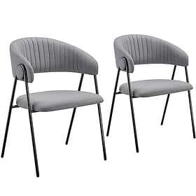 TecTake Bedano Armchair Fabric 2-Pack