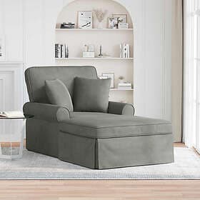 vidaXL Chaise Lounge Ribbed Fabric 42022948