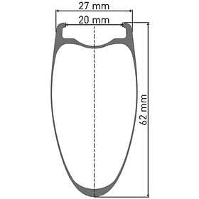 DT Swiss ARC 1100 700c 62mm Center Lock 12x142mm Shimano HG Tubeless Road Rear W