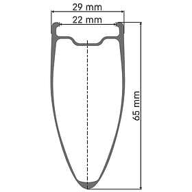 DT Swiss Arc 1100 700c 65mm Center Lock 12x142mm Shimano HG Tubeless Road Rear W