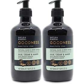 Baylis & Harding Goodness Oud, Cedar & Amber Hand & Body Cream 500ml