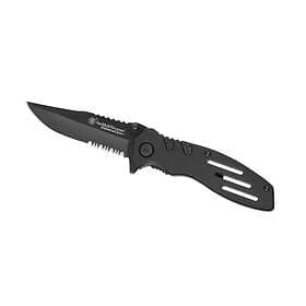 Smith & Wesson Extreme Ops Swa24s Serrated Folder Folding Knife Black 1040890600