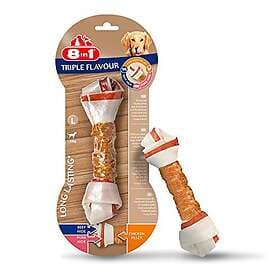 8in1 Vitality Triple Flavour Chew Bone Beef, Pork & Chicken L