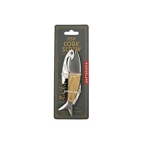Kikkerland Lightwood Fish Corkscrew