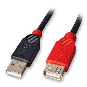 Lindy Slimline Active USB A - USB A M-F 2.0 5m