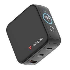 Verbatim 30239 Mini GaN Charger 3-port with Display 100W