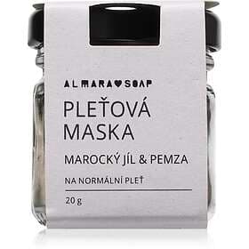 Almara Soap Moroccan Clay Pumice Exfoliating Facial Mask 20g