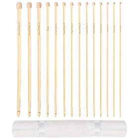 Curtzy Bamboo Tunisian Afghan Crochet Hooks (14 Sizes)