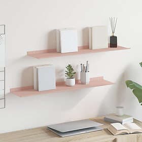 vidaXL Wall-mounted Wall Shelf 80x18x2.5cm (2-pack)