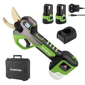 WORKPRO 12V Cordless Electric Pruning Shears (2x2.0Ah)