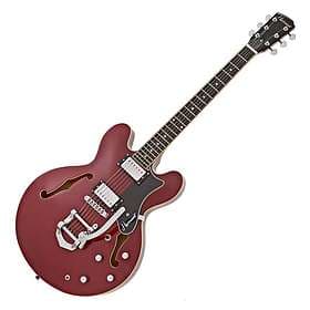 Hartwood Revival Vibrato Semi Acoustic Guitar Cherry Red