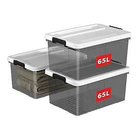 Cetomo 65 Storage Box Plastic 65L 3-pack
