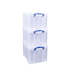Really Useful Box 335CCB Storage Box Plastic 35L 3-pack