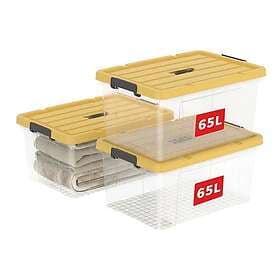 Cetomo 65L Storage Box Plastic 3-pack