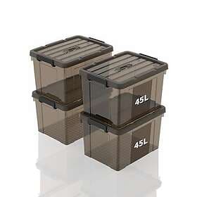 SpaceXpert Storage Box Plastic 45L 4-pack