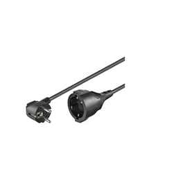 MicroConnect CEE 7/7 (angled) - CEE 7/4 M-F 3m
