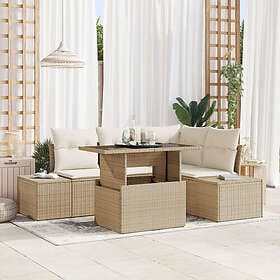 vidaXL Garden Sofa Set with Cushion 5 Pieces 3357914