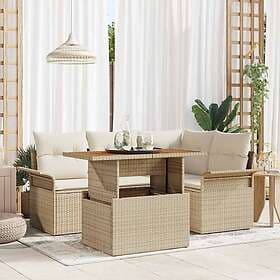 vidaXL Leone Garden Sofa Set with Storage 5 Pieces 3358066