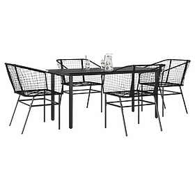 vidaXL Garden Dining Set 5 Pieces 3334586