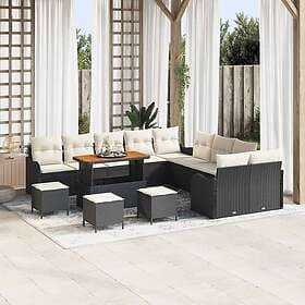 vidaXL Garden Sofa Set with Cushion with Pillow 14 Pieces 3364280