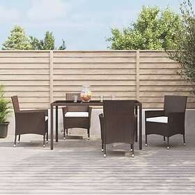 vidaXL Garden Dining Set with Cushions 5 Pieces 3187444