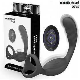 Addicted Toys Dual Prostatic Cock Ring Remote Control