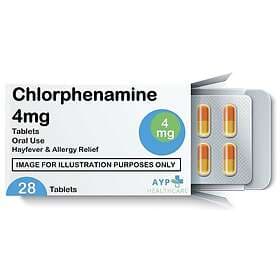 Crescent Pharma Chlorphenamine 4mg 28 Tablets