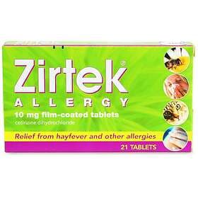 Zirtek Allergy Relief 21 Tablets