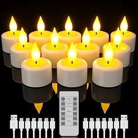 PChero LC004R LED Tealight 12-pack (Rechargeable, with Remote Control)